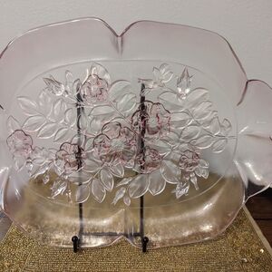 Mercari Mikasa Rosela Frosted Pink Serving Platter